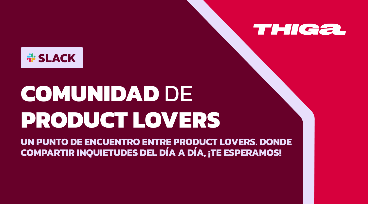 Comunidad de Product Lovers en slack - New banner