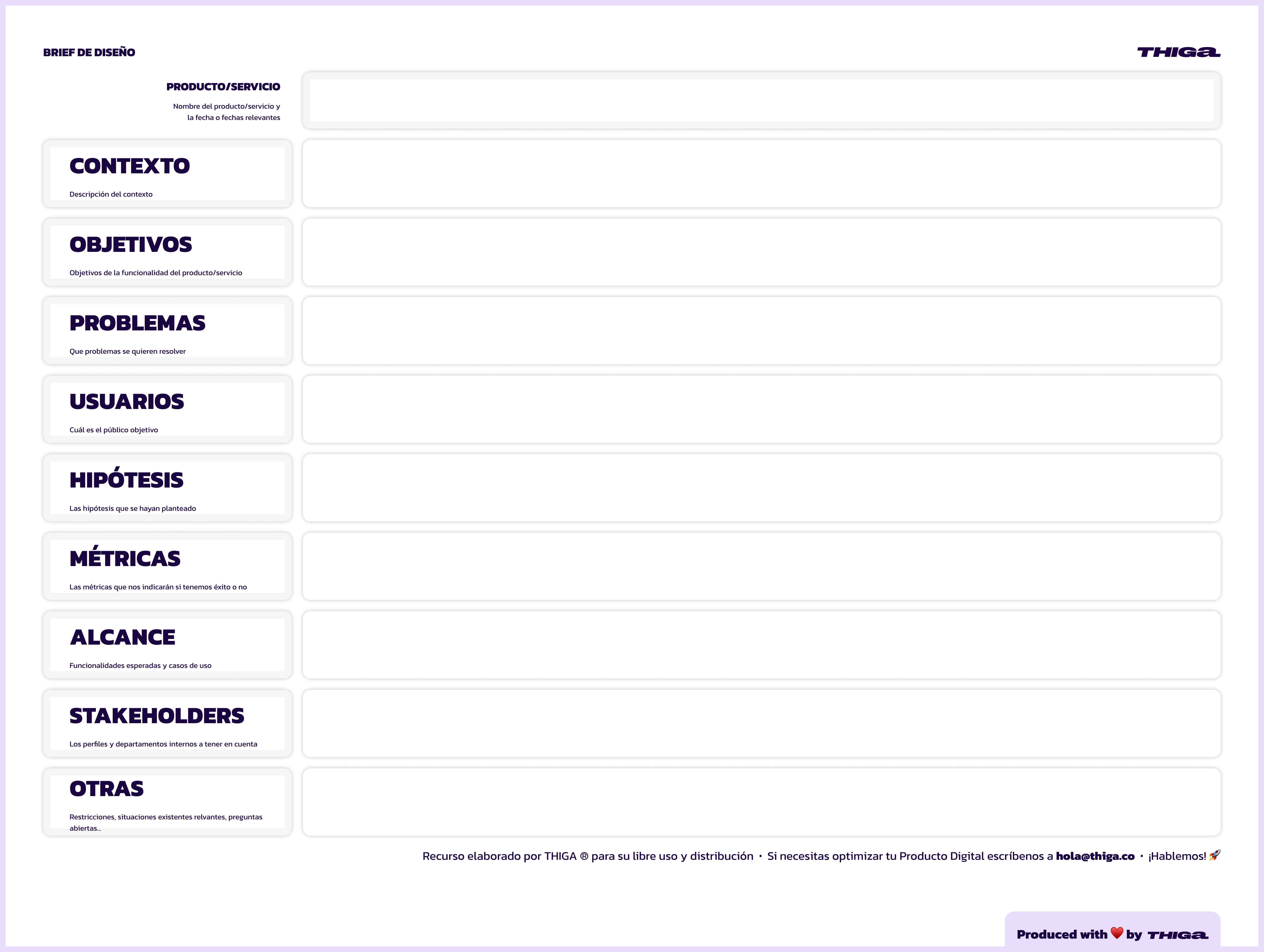 plantilla de brief de diseño en png